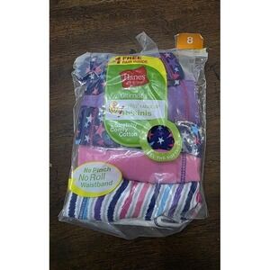NWT Hanes 8 Girls Ultimate Cotton Comfort 5pr Bikini Underwear 124788
